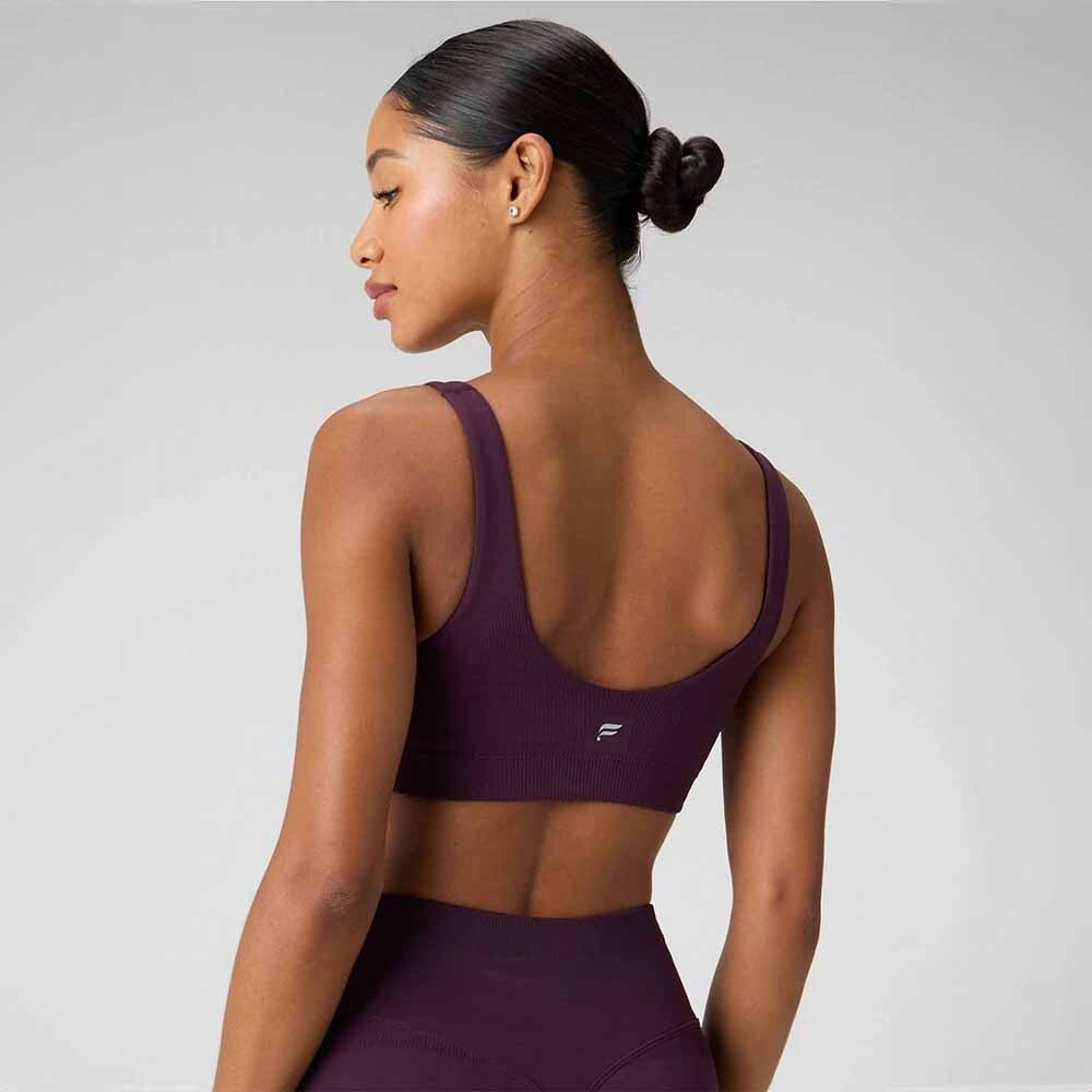 Bra Deportivo Sleek Seamless Low Impact Mujer Oxblood