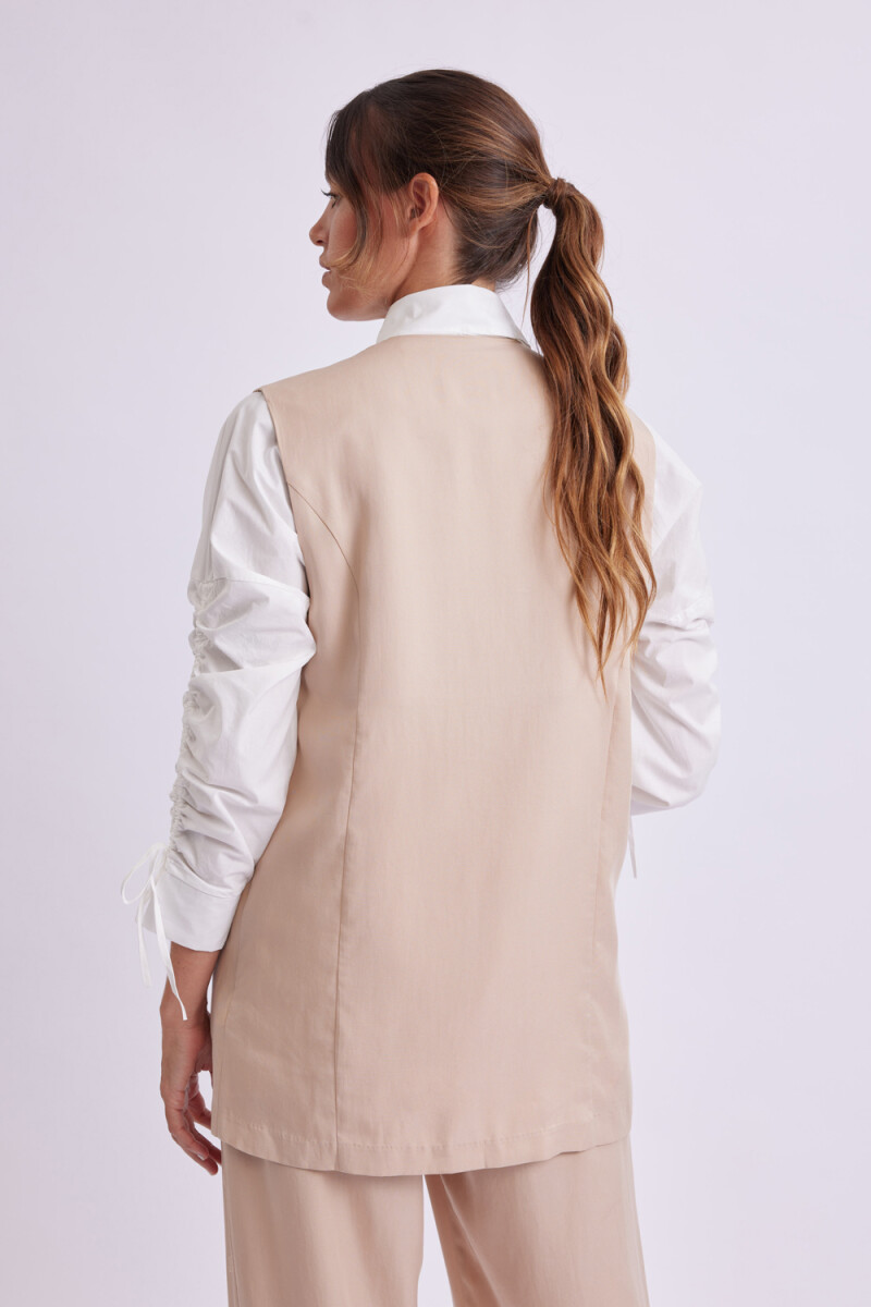 Chaleco formal Beige