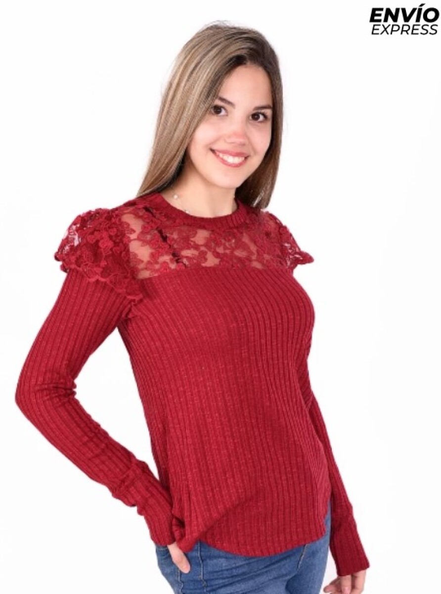 Blusa Leticia Bordó 