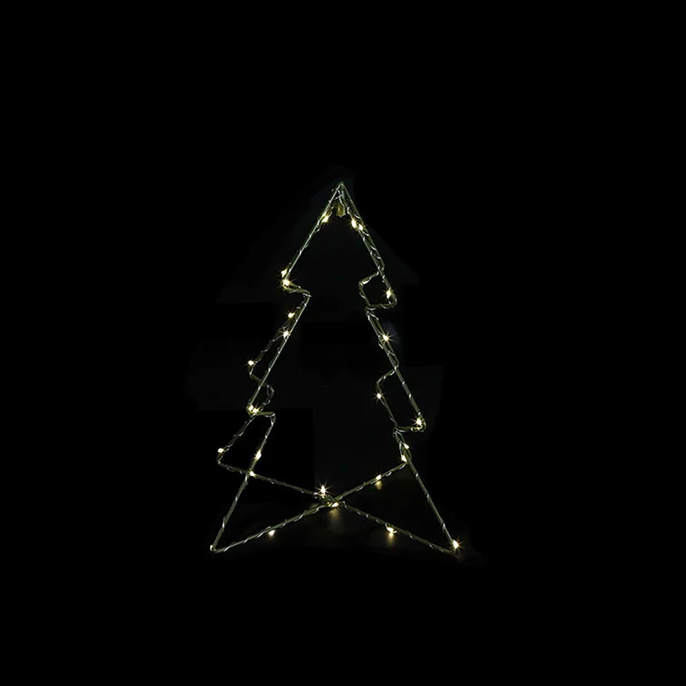 ARBOL NAVIDAD LED METAL AMARILLO BOAZ