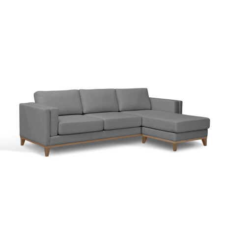 SILLÓN CON CHAISE MÁS DE 4 CUERPOS TELA-PREMIUM GRIS EASY CLEAN LUXOR GRIS OSC