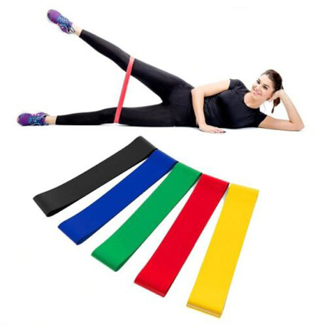 Set Mini Bandas Elásticas x5 + Bolso Pilates 4250