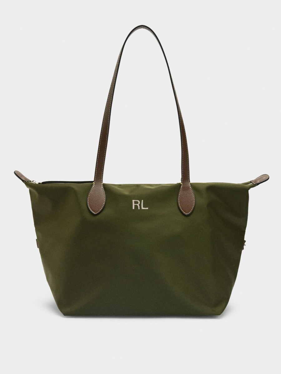 Bolso Shopper De Nylon L caqui