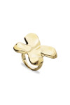 ANILLO DE ALEACIÓN DE METALES BAÑADO EN ORO 18K CON FORMA DE MARIPOSA Anillo