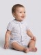 Pijama De Rayas Gris