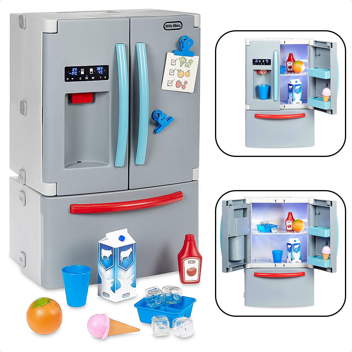 Heladera Completa Little Tikes Freezer C/ Accesorios 