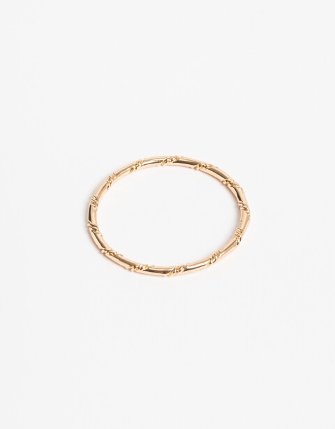 Pulseras Rígidas Metal Pulsera Rígida Torzada - Dorado