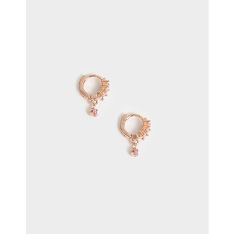 Aros Argollas Premium Rose Dorado Oro Rosa