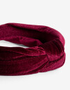 Vinchas Rígidas Liso Vincha Rígida De Velvet. - Rojo Burdeaux