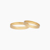 Par de alianzas en oro 18K modelo cinta Par De Alianzas En Oro 18k Modelo Cinta