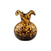 JARRON VIDRIO MARRON COMB 18X22.5CM Unica