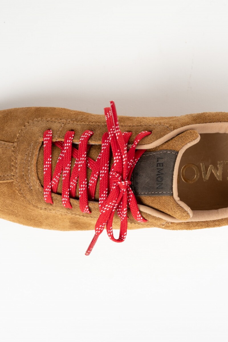 Zapatilla Gamuza Camel