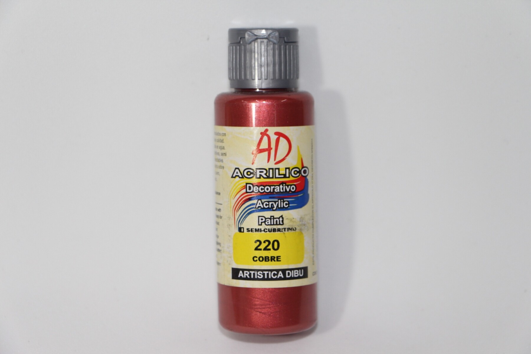 PINTURA ACRILICA ARTISTICA DIBU 60 ML. DIFERENTES COLORES - COLOR COBRE 220 