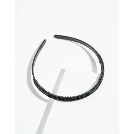 Vincha Acrílicos Facetados Negro