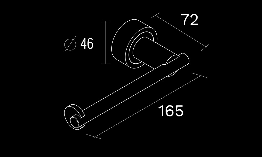 Soporte de papel higiénico BA0305 72-n