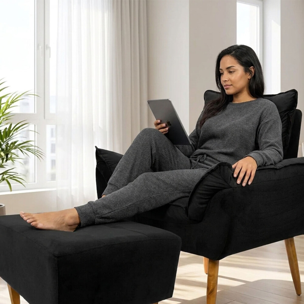 Juego De Living Sillón con puff Juego De Living Sillón con puff