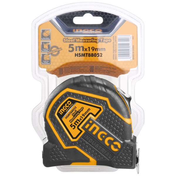 CINTA METRICA INDUSTRIAL 5 MT INGCO 19MM HSMT88052 CINTA METRICA INDUSTRIAL 5 MT INGCO 19MM HSMT88052