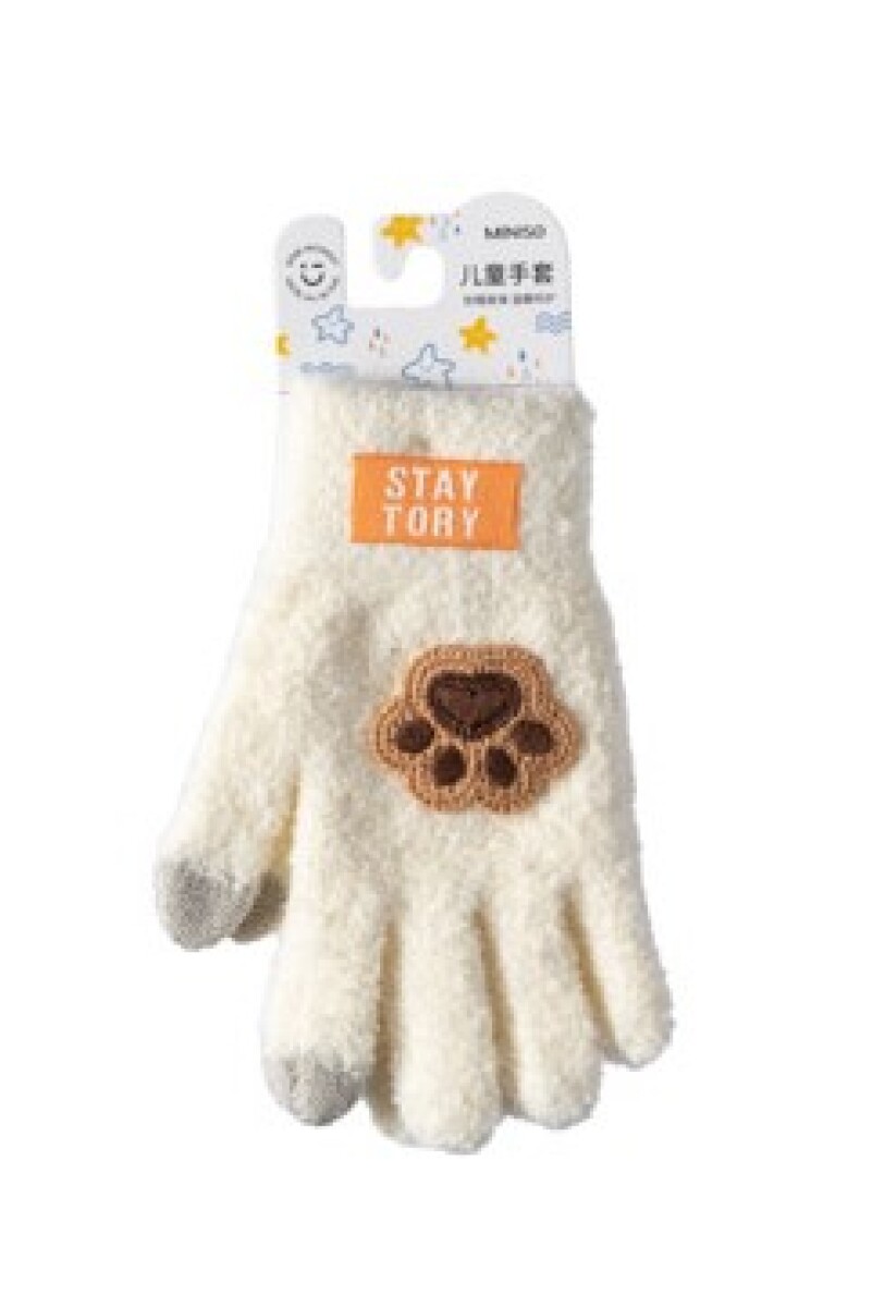 Guantes de niño patita - beige 