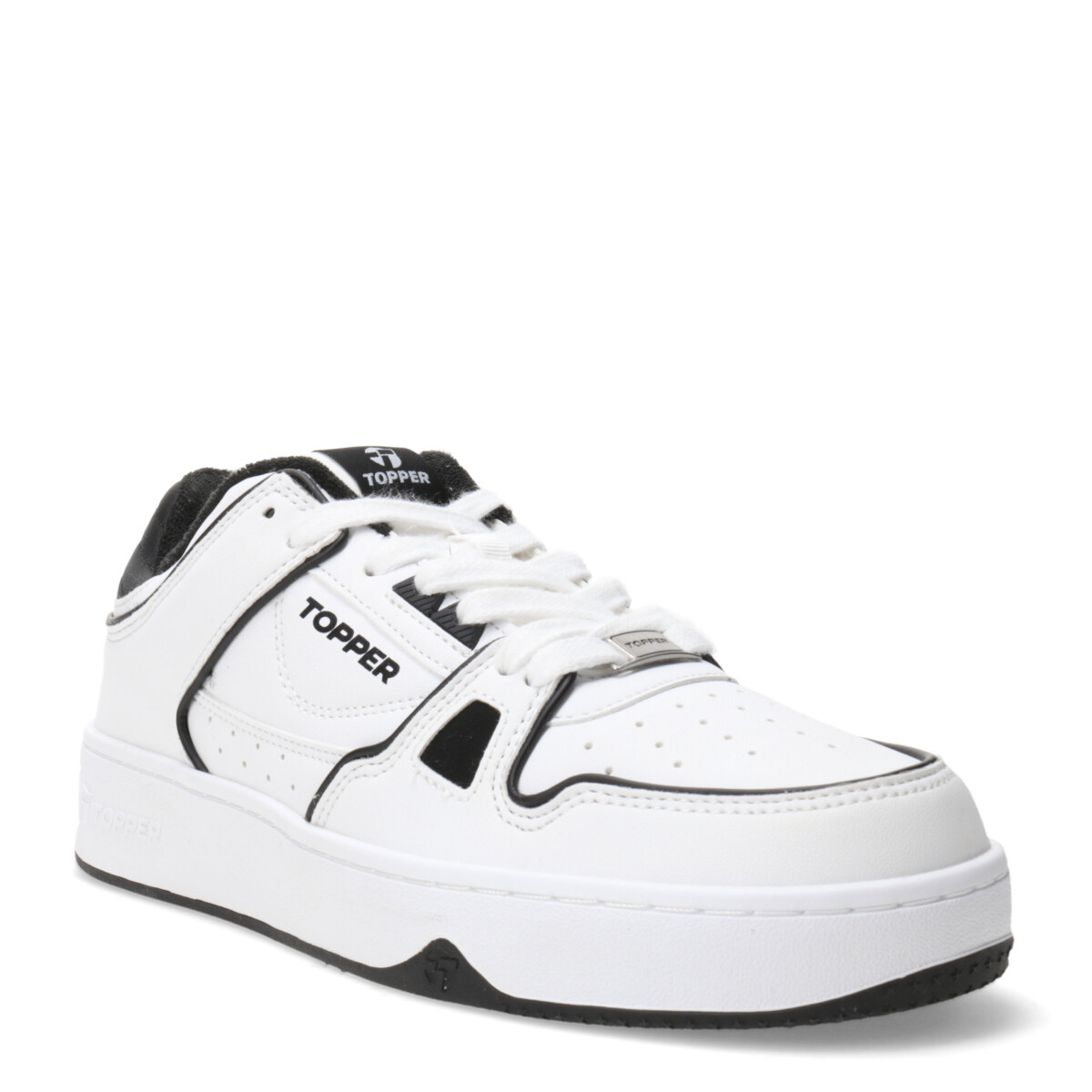 Championes Unisex Topper Araka Low - Blanco - Negro 