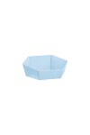 Cesto hexagonal 20,5x17x7 cm. - MATELASSE AZZURRO Cesto hexagonal 20,5x17x7 cm. - MATELASSE AZZURRO