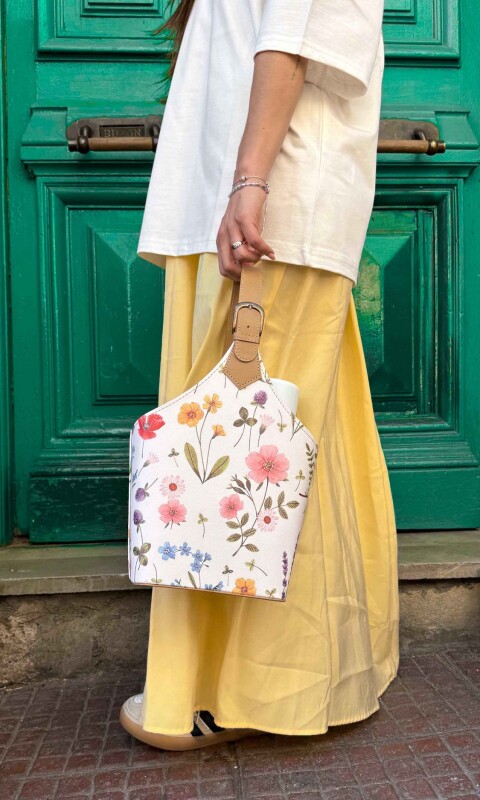 KIT MATERO VELVET ESTAMPA CAMPESTRE C/ BLANCO