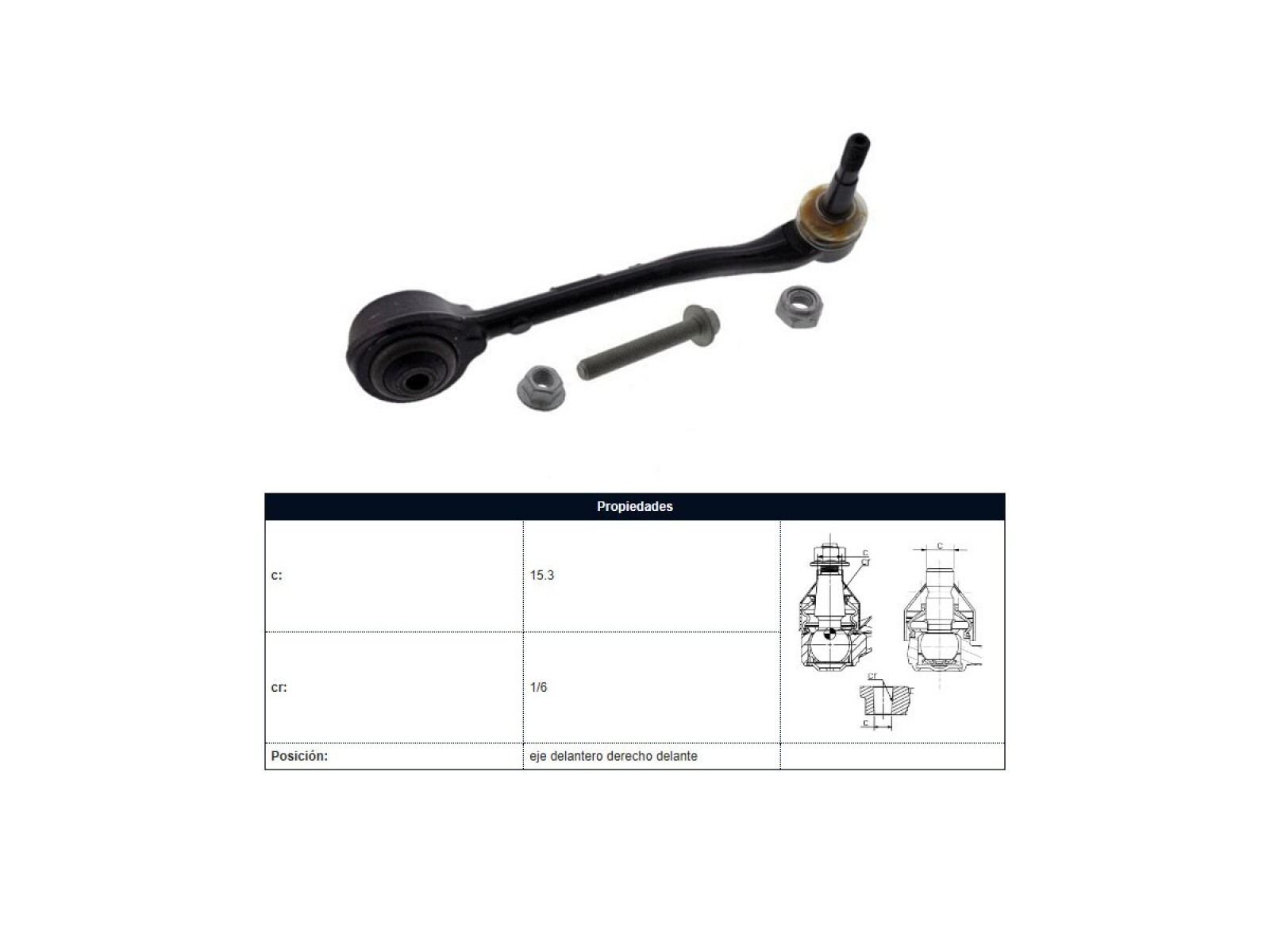 Brazo De Suspension Del Tra BMW X5 D (E53)/X5I (E53) 99-05 Der 