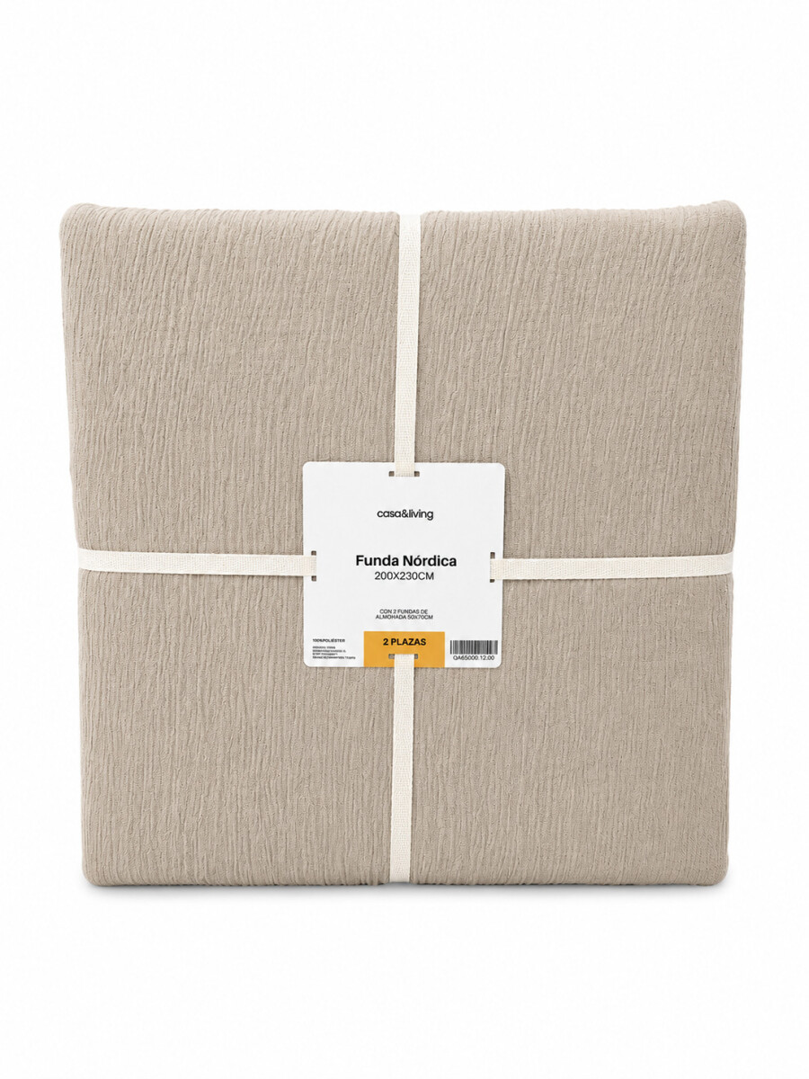 FUNDA NORDICA 2 PLAZAS - BEIGE 