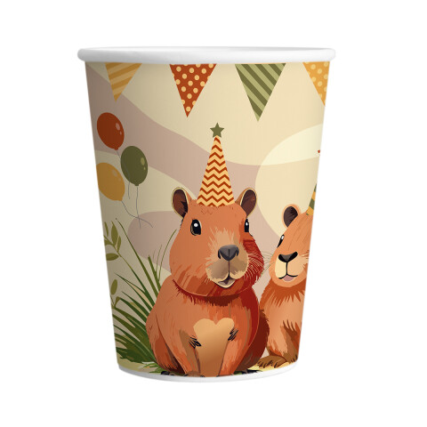 Cotillón Vaso Descartable x 8 Carpincho U