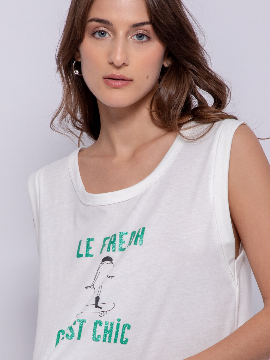 MUSCULOSA LE FREAK Blanco