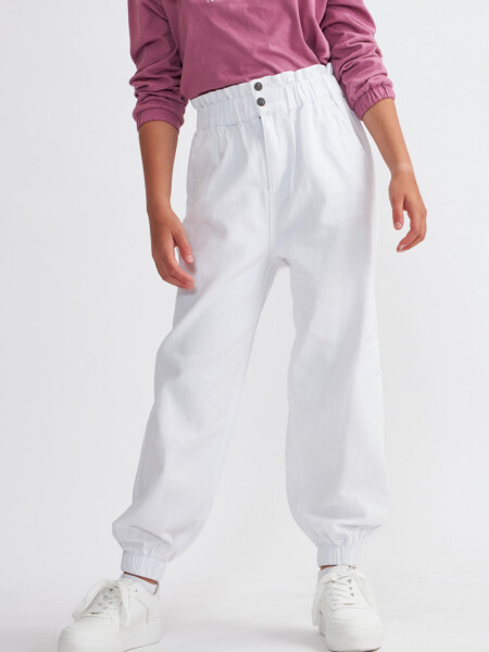 Pantalón baggy Crudo
