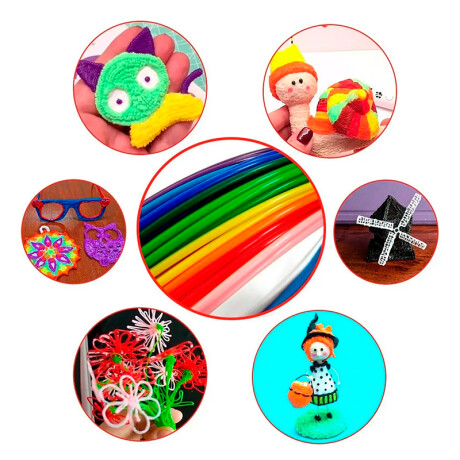 Filamento De Repuesto Para Lápiz 3D 10 Colores 5mts Filamento De Repuesto Para Lápiz 3D 10 Colores 5mts