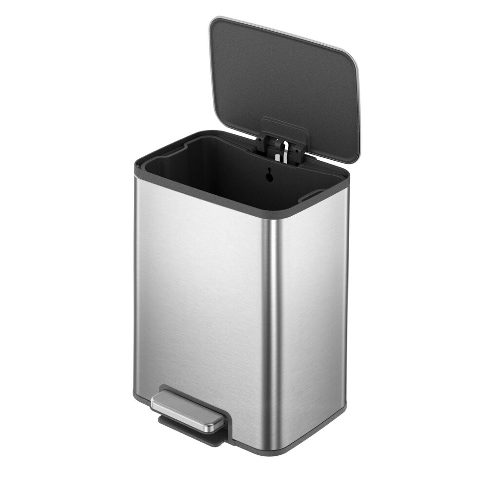 PAPELERA ACERO-INOXIDABLE GRIS EK916MMT, 20 LITROS