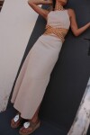 Cross dress Beige