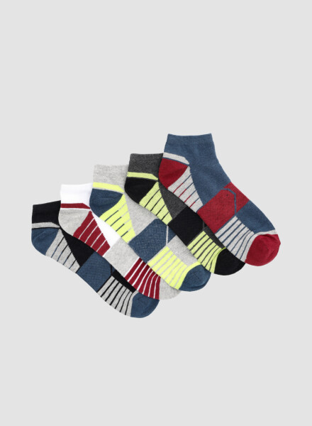 Pack x5 medias cortas deportivas combianadas Variante 39