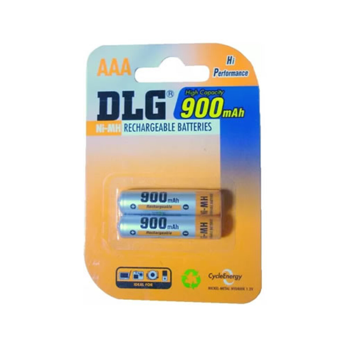 Pila AAA recargable DLG 900 mAh blister x 2 
