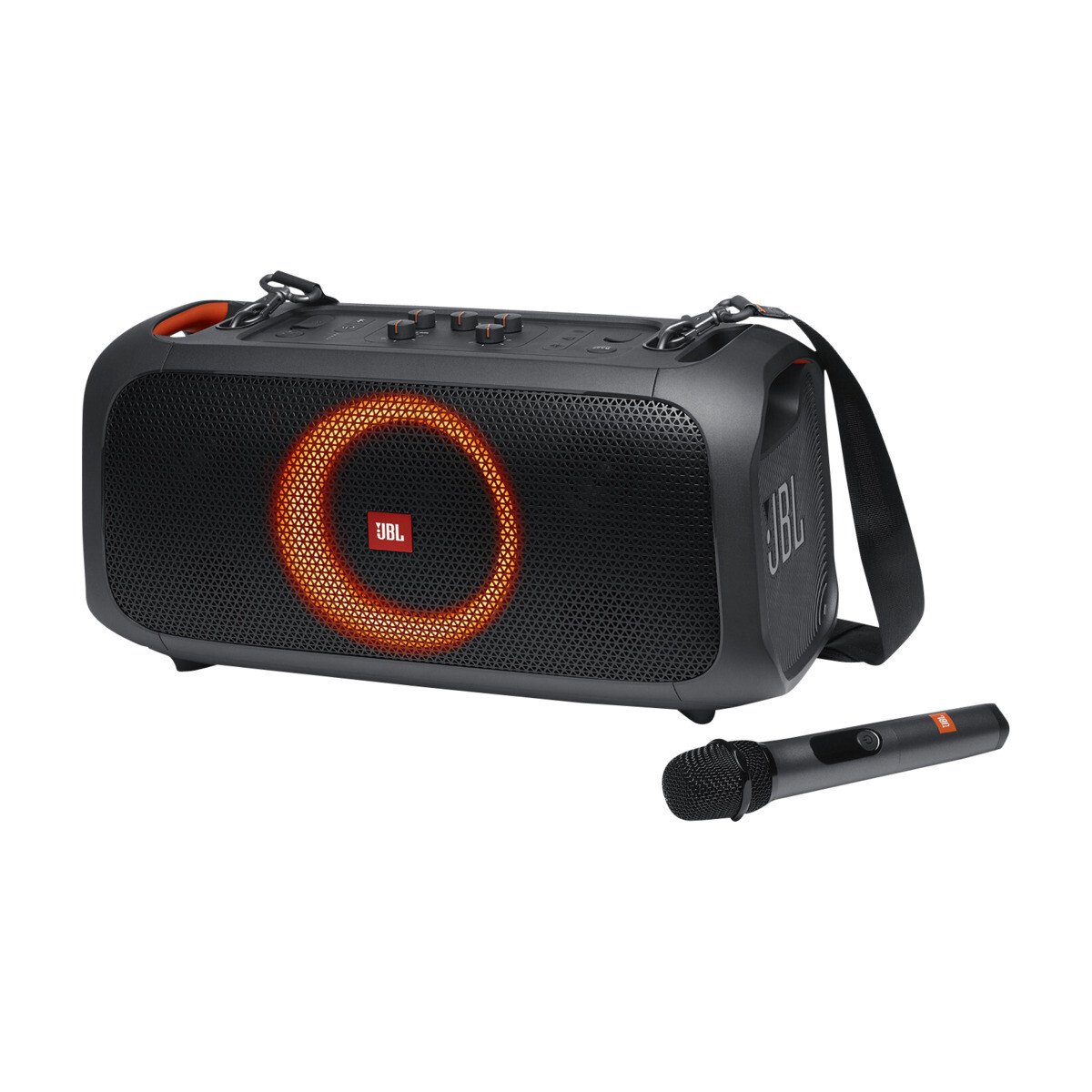 Jbl partybox on the go parlante bt + microfono - Negro 
