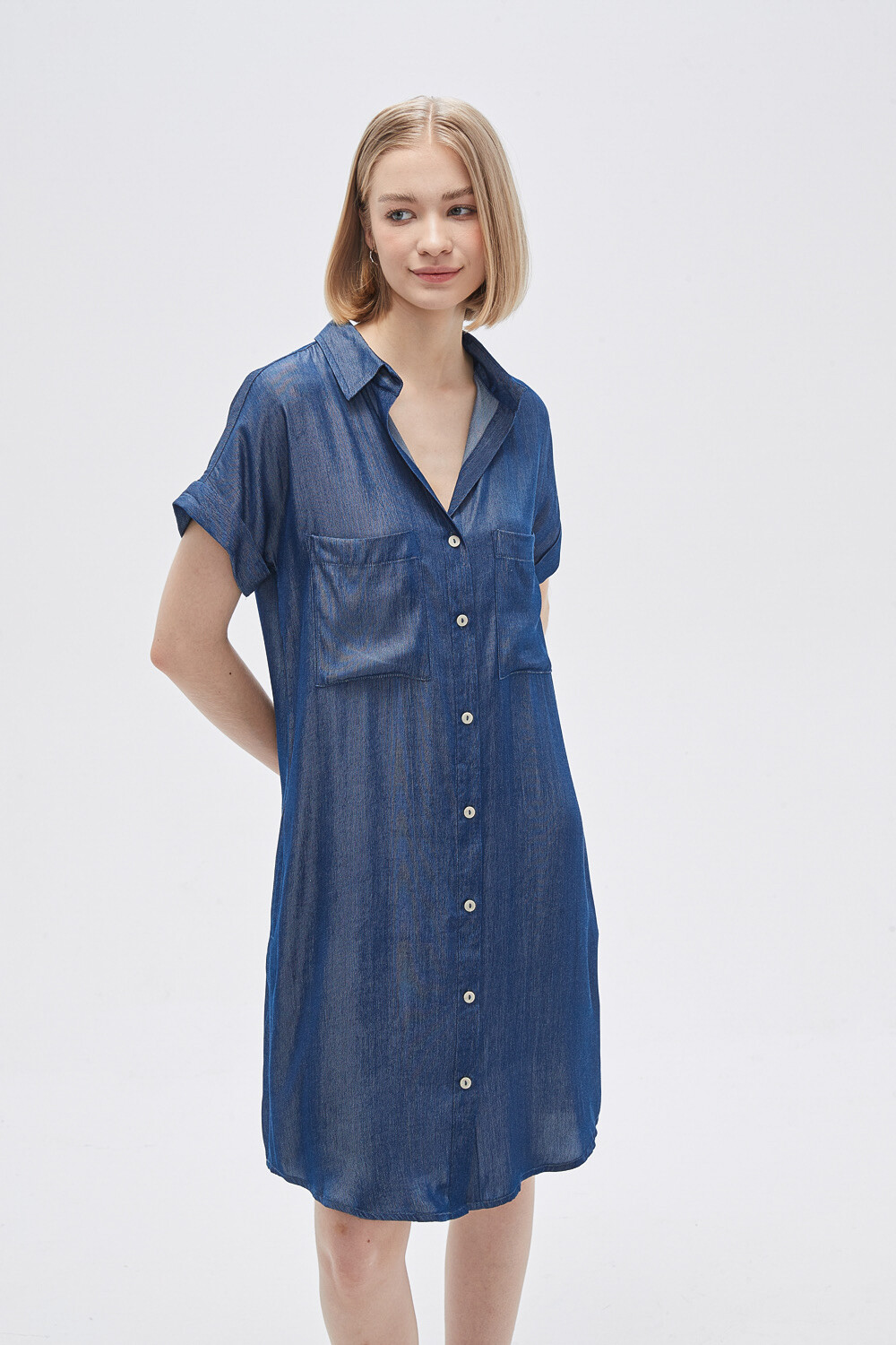 Vestido Lemos Azul Medio