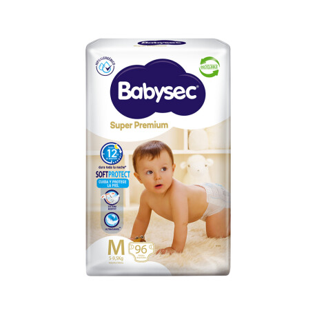 BABYSEC SUPER PREMIUM M 96 PAÑALES BABYSEC SUPER PREMIUM M 96 PAÑALES