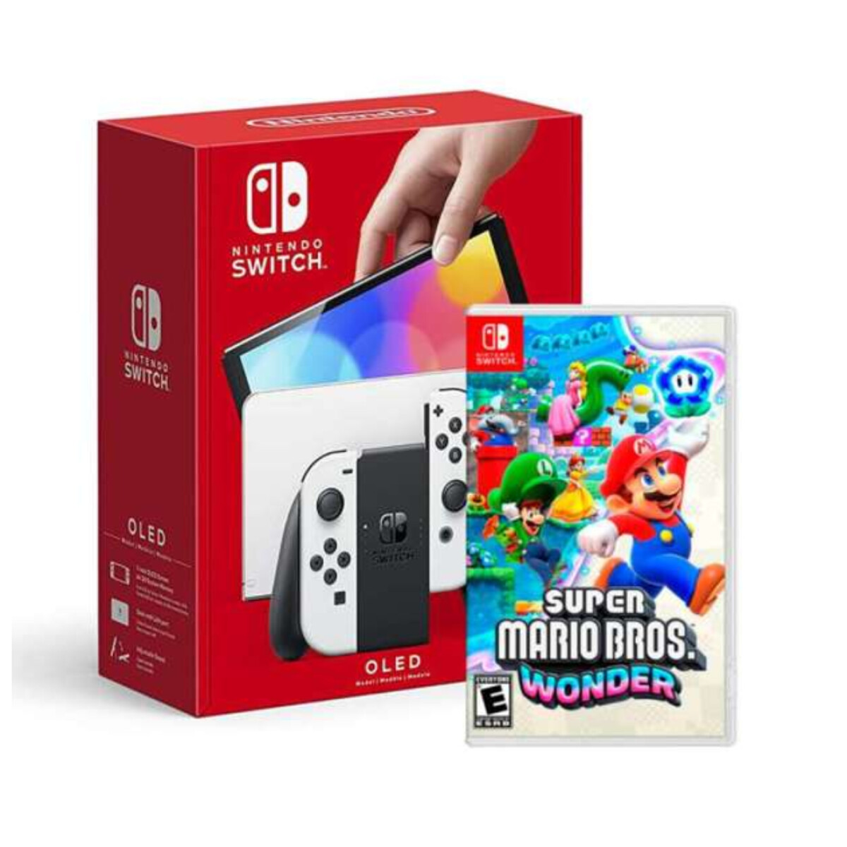 Nintendo Switch OLED + - Super Mario Wonder físico 