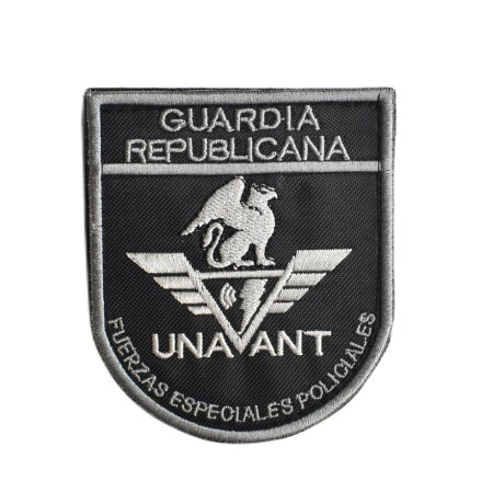 Parche bordado Guardia Republicana UNAVANT - Unidad Nacional de Vehículos Aéreos No Tripulados Gris