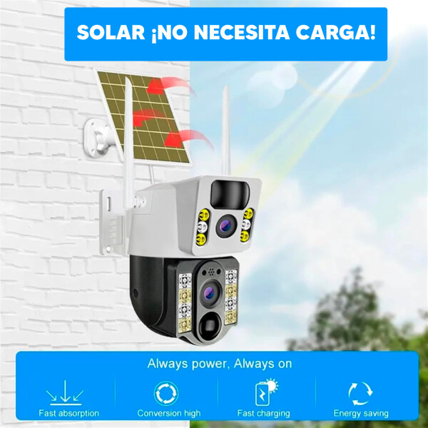 Cámara De Seguridad Solar Inalámbrica Para Exteriores Xion Xi-cctv82s CAMARA SMART WIFI XION CCTV82S SOLAR