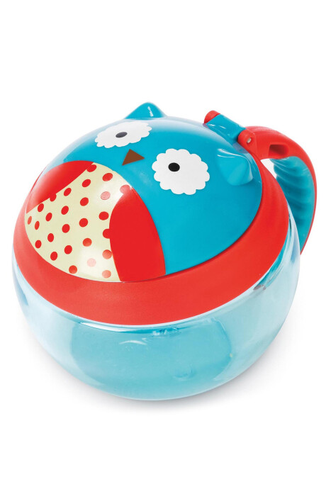 Tupper de snacks, diseño búho Sin color