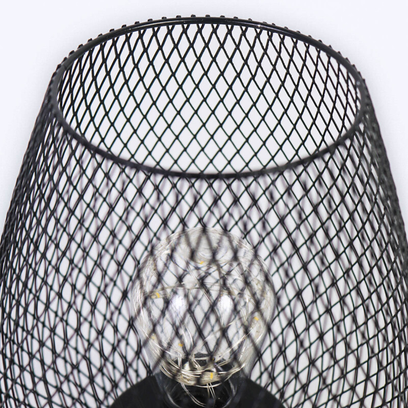 LAMPARA LED METAL NEGRO 14X19CM Unica
