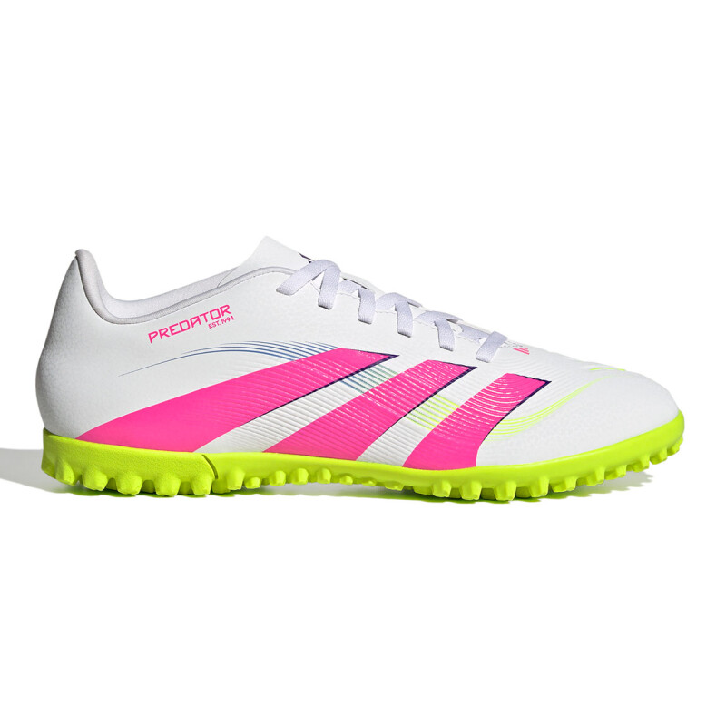 Championes de Fútbol Hombre Adidas Predator Club TF Blanco-Rosado