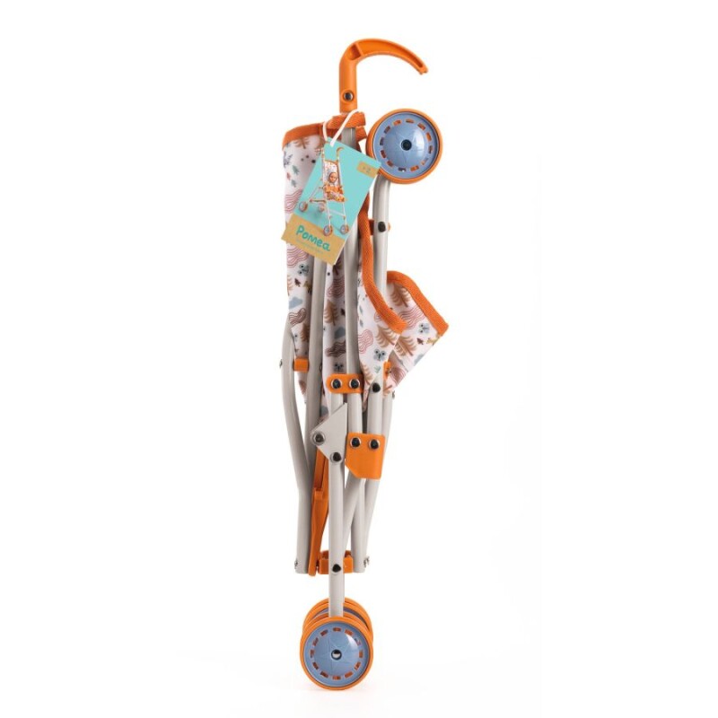 DJ0784 Carrito De Bebes Para Niños - Pomea Dolls - Naranja