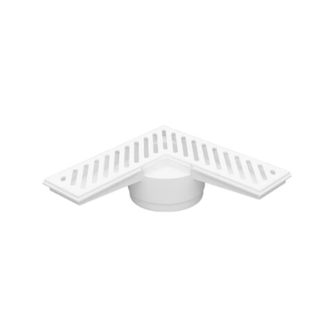 Receptáculo esquinero Blanco salida 100mm Astra Receptáculo Esquinero Blanco Salida 100mm Astra