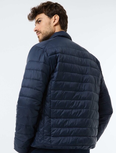 CHAQUETA ACOLCHADA CON DETALLES ACOLCHADOS + BOLSA GUARDAPOLVO AZUL