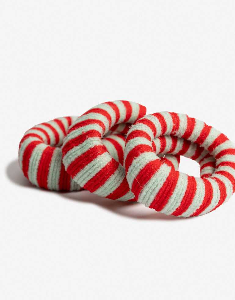 Gomitas Elásticas Sets Estampado Set De Gomitas Elásticas - Estampado Rayas