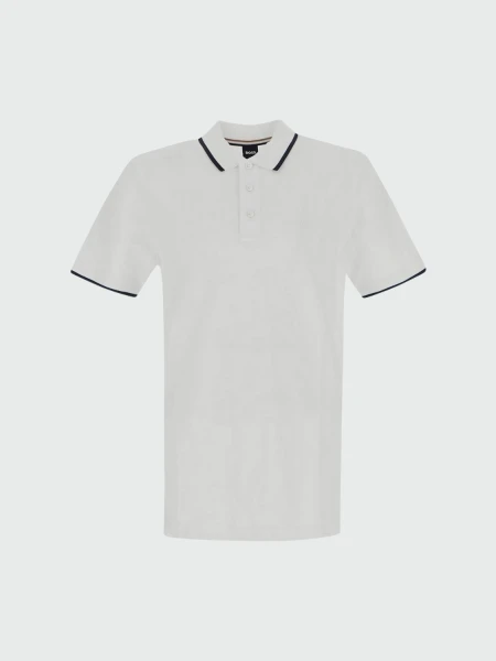 BOSS Black - Polo Parlay 190 Regular Fit Blanco