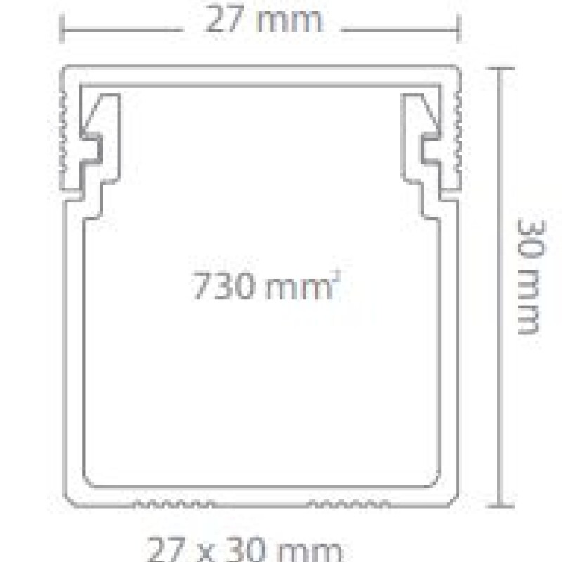 CABLECANAL 27X30MM BLANCO C/ADHESIVO CABLECANAL 27X30MM BLANCO C/ADHESIVO